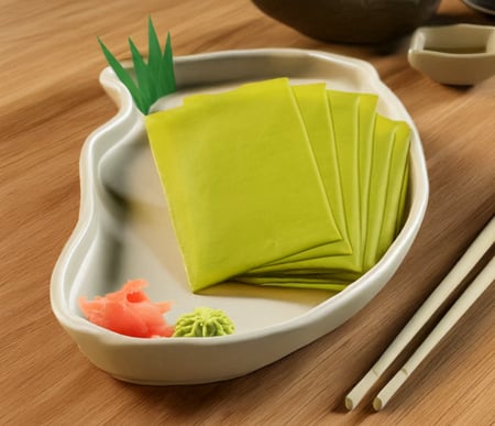 ورق السوشى اللون الأخضر