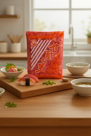 مخلل الزنجبيل الوردي