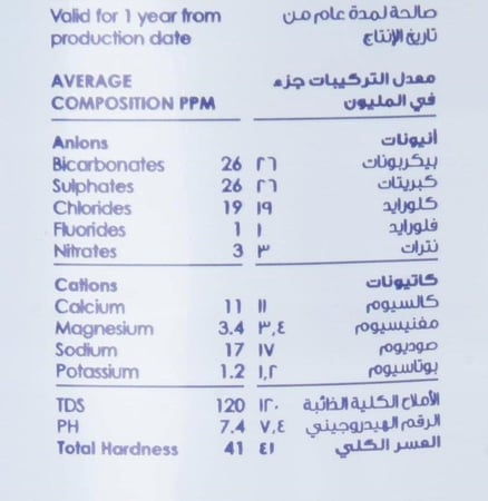 مياه نوفا 15 كرتون 1.5 لتر 12 عبوة