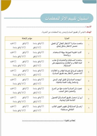 مبادرة الانتظار الفعال - لمعلمات المرحلة الابتدائية