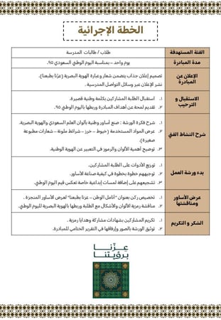 مبادرة أنامل الوطن - ورشة صنع أساور وطنية بألوان الهوية