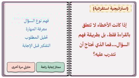 درس للتدريب على اختبار نافس في مجال القراءة للصف السادس - عنوان النص عندما اختبرتني المسؤولية