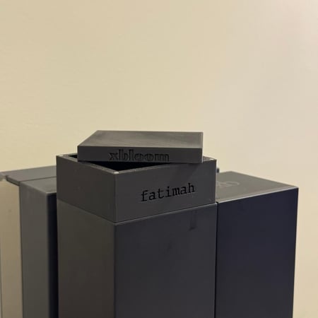 هوبر xbloom مغناطيسي مع حفر الاسم