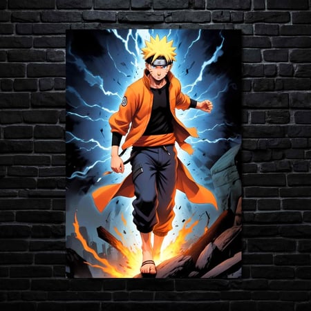 لوحة جدارية ناروتو