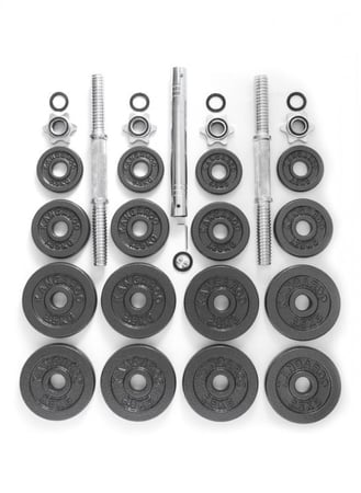 طقم دمبل 32 كجم دامبل حديد بأوزان 32 كجم مع حقيبة اثقال للتمارين الريا