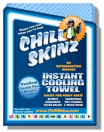 منشفة التبريد الفورية الأصلية - أزرق