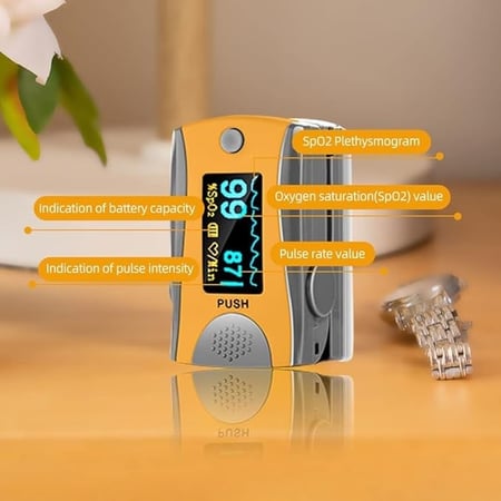 جهاز قياس نسبة الأوكسجين بالدم و نبض القلب M70