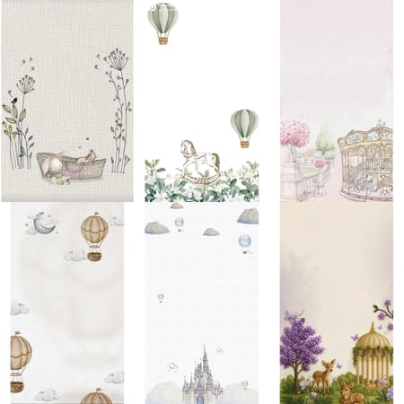 لوحة مع اسم ثري دي كبير + 4 صغار لطوايل الخدمة