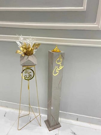 مباخر استقبال مع فازات ورد