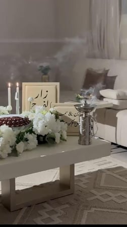 استاند طاولة جلد قطعتين
