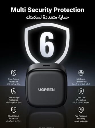 UGREEN مجموعة شاحن سامسونج السريع 25 وات محول USB-C مع كابل بطول 2 متر لهاتف جالاكسي S25U S24U S23U S22 Z Fold 6 5 A06 LTE A56، كتلة يو إس بي-سي لأجهزة آيباد برو إير وشاومي وون بلس وما إلى ذلك