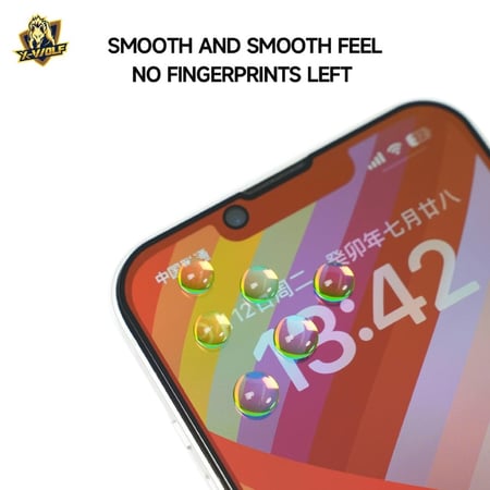 اكس وولف ( الزاهيه ) حماية شاشه زجاجيه ملونه -خصوصيه (ملاقيف) للايفون