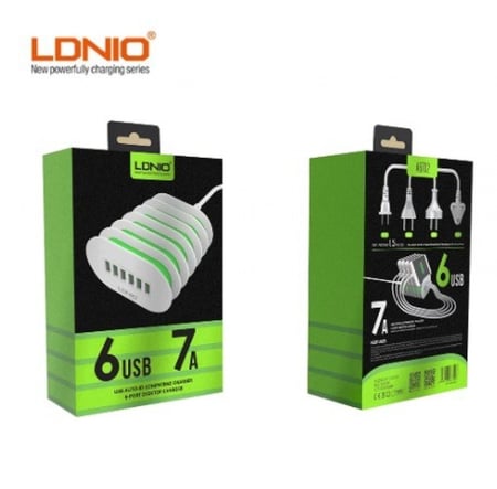 شاحن متعدد المنافذ LDNIO 7A 6 USB Port