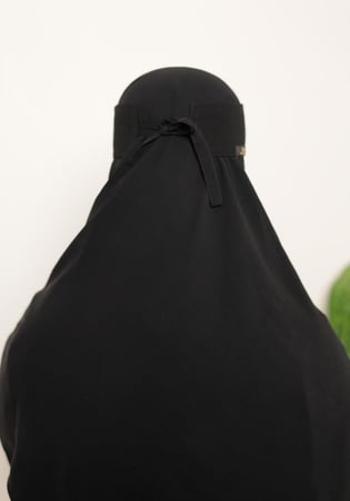 نقاب بحريني دبل مطاط ربطة صغير