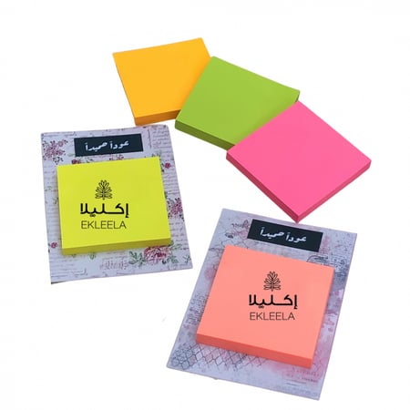 توزيعات نوت ملاحظات حجم صغير مع ثيم ورقي عن للعوده الى المدارس ( 12 قطعه )