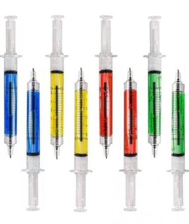 أقلام على شكل ابره ( 10 قلم  )