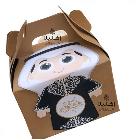 علب كرتونيه للعيد بدون تعبيه ( 12 علبه )