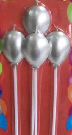 شموع كيك / شموع حفلات / شمع مناسبات ( 4 حبات )