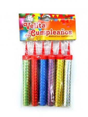 شموع النافوره / شموع حفلات / شمع مناسبات ( 6 حبات )