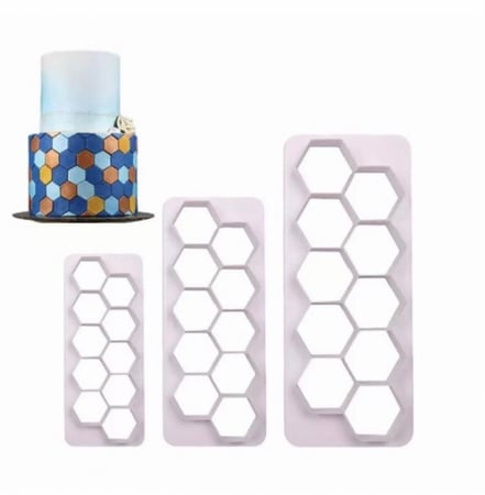 قطاعة عجين السكر / قطاعات تزيين / قطاعه اشكال ( 3 قطع احجام مختلفه )