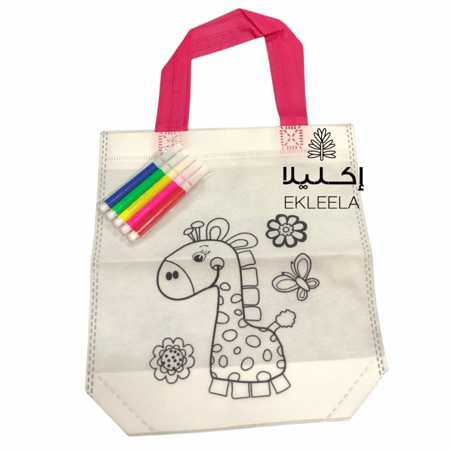 اكياس قماش تلوين للاطفال / العاب اطفال ( قطعه واحده )