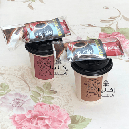 توزيعات أكواب القهوه ( 12 قطعه )