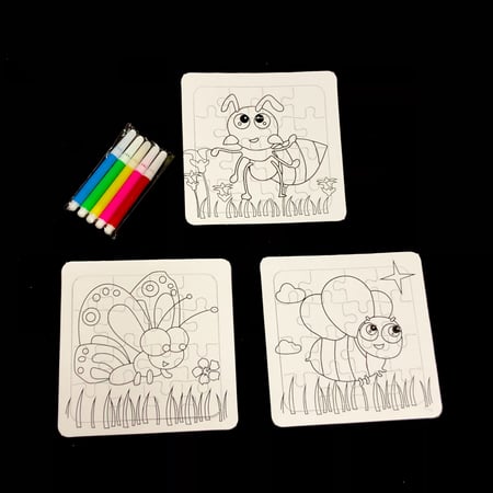 العاب اطفال / بزل تلوين ( 12 مجموعه )