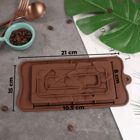 قالب سيليكون متعرج للشكولاه / قوالب سليكون شكولاته حجم صغير ( قطعه واحده)
