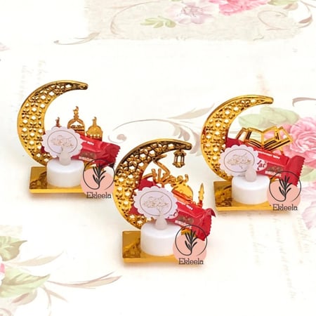 توزيعات استاند المصباح الرمضاني / توزيعات رمضانيه / توزيعات رمضان/ توزيعات قرقيعان  ( 12 قطعه )