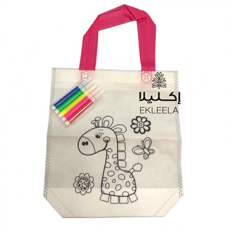اكياس قماش تلوين للاطفال / العاب اطفال ( قطعه واحده )