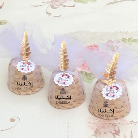 توزيعات خوص مع تعبيه / عيديات كبار ( 12 قطعه )