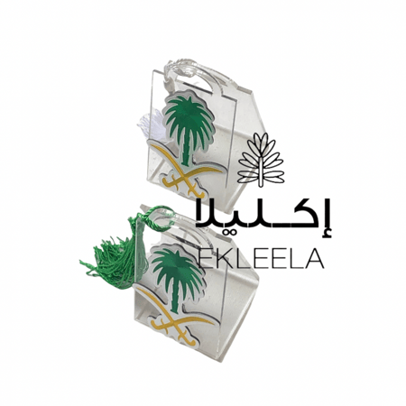 توزيعات اكليريك لليوم الوطني  بدون تعبيه ( 12 قطعه)