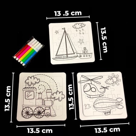 العاب اطفال / بزل تلوين ( 12 مجموعه )