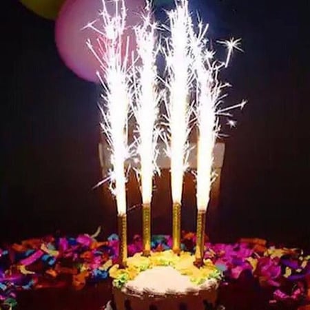 شموع النافوره / شموع حفلات / شمع مناسبات ( 6 حبات )