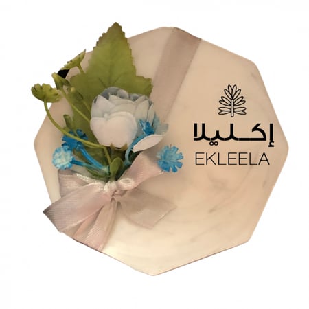 توزيعات قاعده رخاميه مزينه بورد ملون  ( 12 حبه بورد ملون )