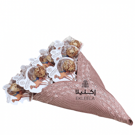 باقة بوكيه توزيعات المعمول بثيم يوم التأسيس ( 12 تغريسه )