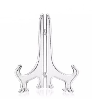 استاند بلاستيك / ستاند شفاف / حامل صور  ( قطعه واحده )