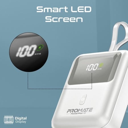 بطارية متنقلة فائقة الصغر بقدرة 35 واط بسعة 20000 مللي أمبير