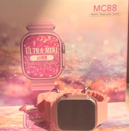 شبيهة ساعة أبل الذكية Modio MC 88 - وردي