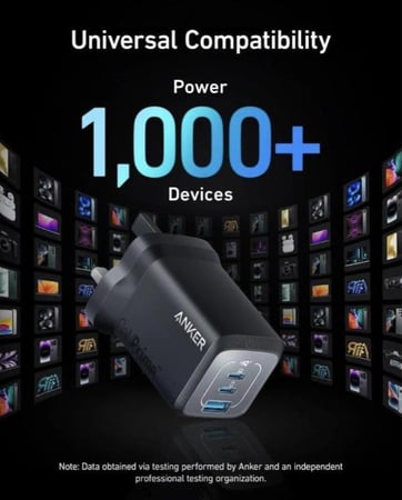 شاحن انكر برايم الجداري بقوة 67 واط (Anker Prime 67W GaN Wall Charger)