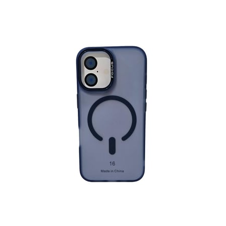 جراب ايفون شفاف ازرق