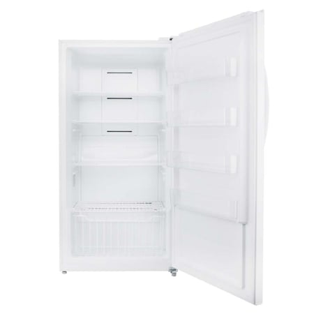 فريزر باب واحد 17 قدم 481 لتر بيسك -  أمكانية تحويلة الى ثلاجة باب واحد- أبيض أرفف شبك  - صنع في الصين BUFS-MT625W