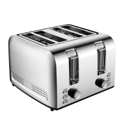 محمصة توست  1500 واط هومكس   بأربع شرائح 1500 واط 7 أوضاع للتحكم فضي  صنع في الصين 85834