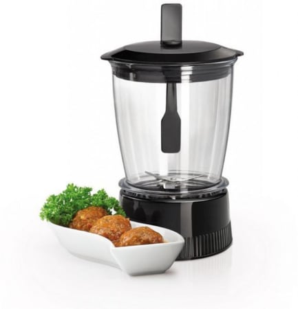خلاط زجاجي 0 600 واط بلاك اند ديكر 600W GLASS BLENDER WITH GRINDER MINCER  مع مطحنة ومفرمة  ابيض واسود 0 صنع في الصين BX600G-B5