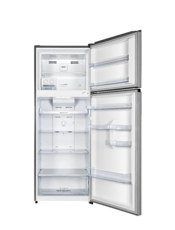ثلاجة مع فريزر علوي 16.4 قدم هايسنس كفاءة الطاقة د صافي سعة 466 لتر ستانلس ستيل صنع في الصين RT59W2NOI