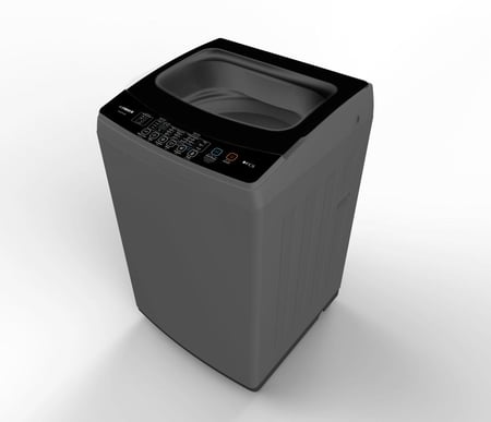 غسالة ملابس تعبئة علوية 10 كيلو فيشر  اتوماتيك  لون فضى + قفل تحكم    صنع في الصين FAWMTM100G