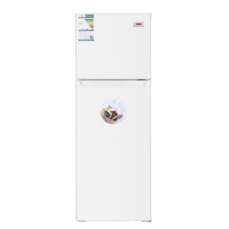 ثلاجة مع فريزر علوي أبيض 6.4 قدم هام - - صنع في الصين HM250WRF-O23DF