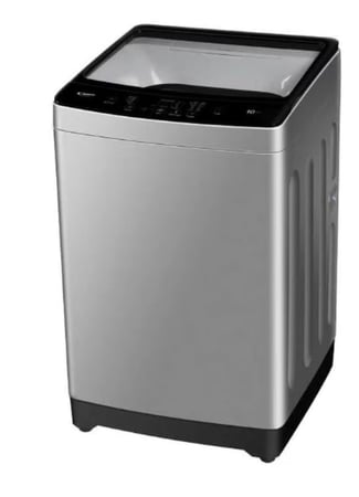 غسالة تعبئة علوية كاندي 8 كجم أبيض شاشة LED 8 برامج تقنية Pillow Drum مداخل ماء ساخن وبارد قفل أمان للأطفال صنع في الصين موديل: RTL 881SZ-19