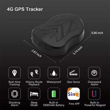 جهاز تتبع وتحديد موقع 4G ST-905   SainO Track بطاريه 5000 أمبير   للأبل  المركبات  المعدات  الدرجات  الفود ترك شريحة موبايلي فقط