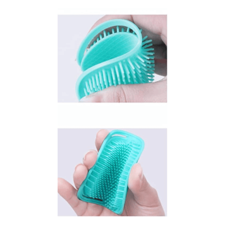 فرشاة الجيب لتصفيف الشعر وتدليك فروة الرأس - قطعة واحدة لون عشوائي